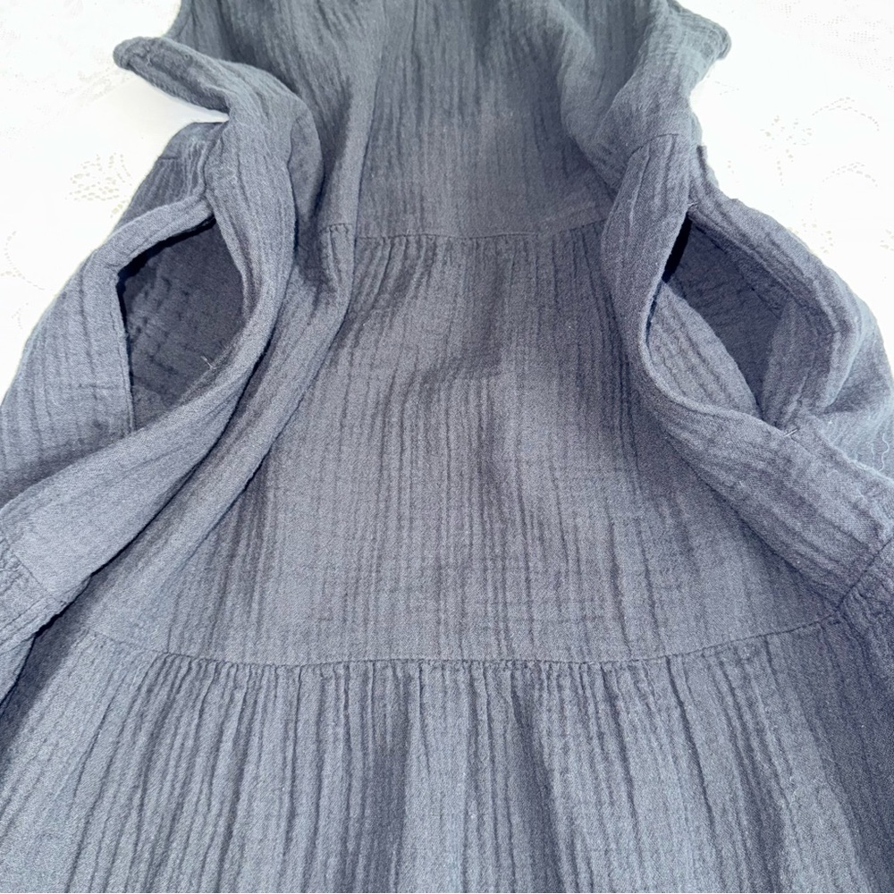 Sonoma Cotton Gauze Sleeveless v-Neck Tiered‎ Maxi Dress With Pockets size Small - Picture 10 of 16
